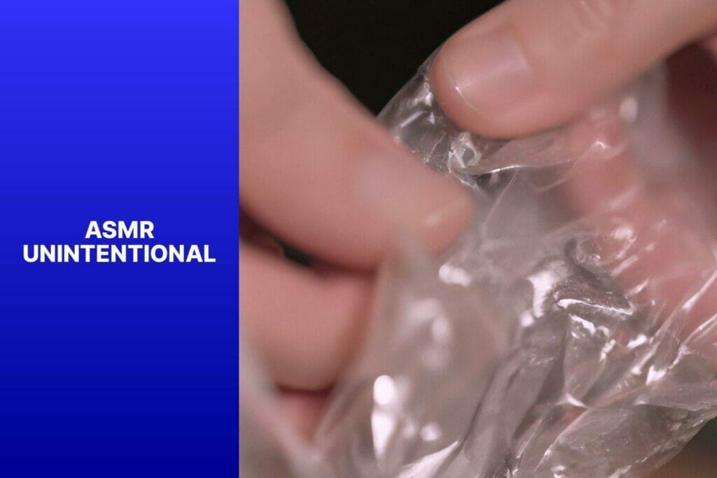 A person unintentionally experiences ASMR while holding a plastic bag.