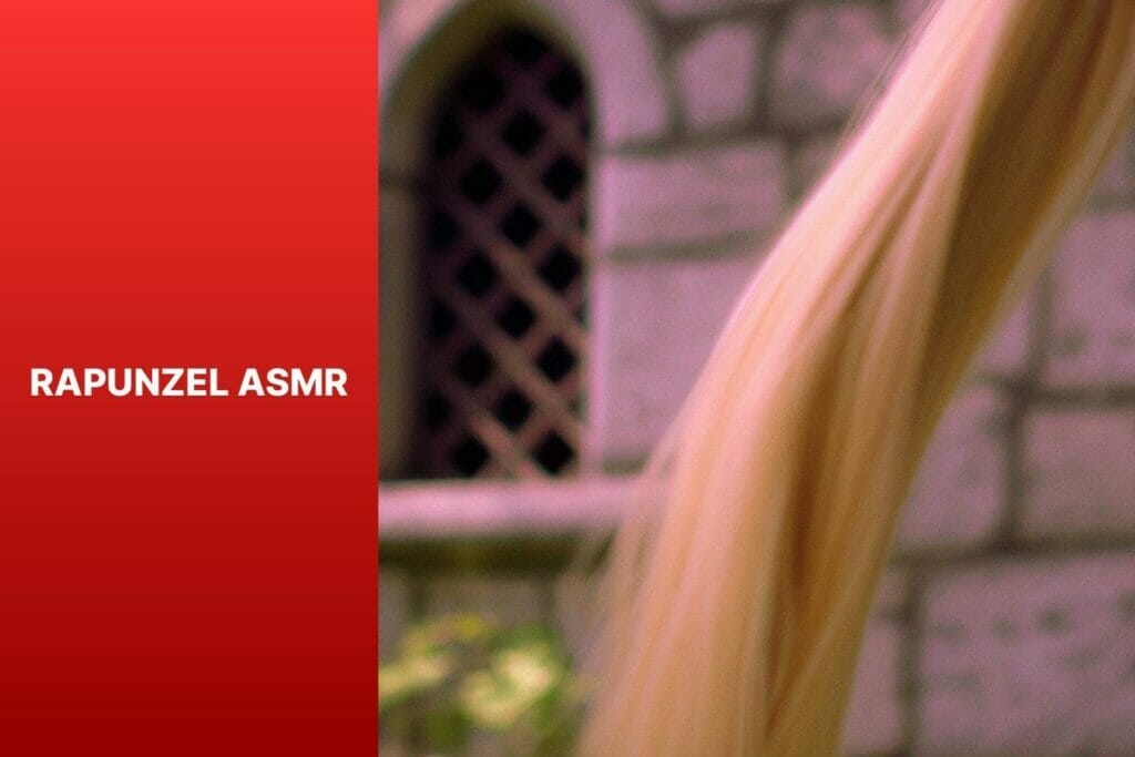 Rapunzel with long blonde hair.