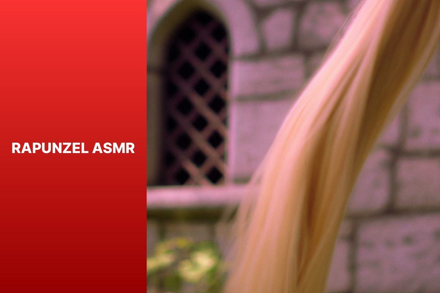 Rapunzel with long blonde hair.
