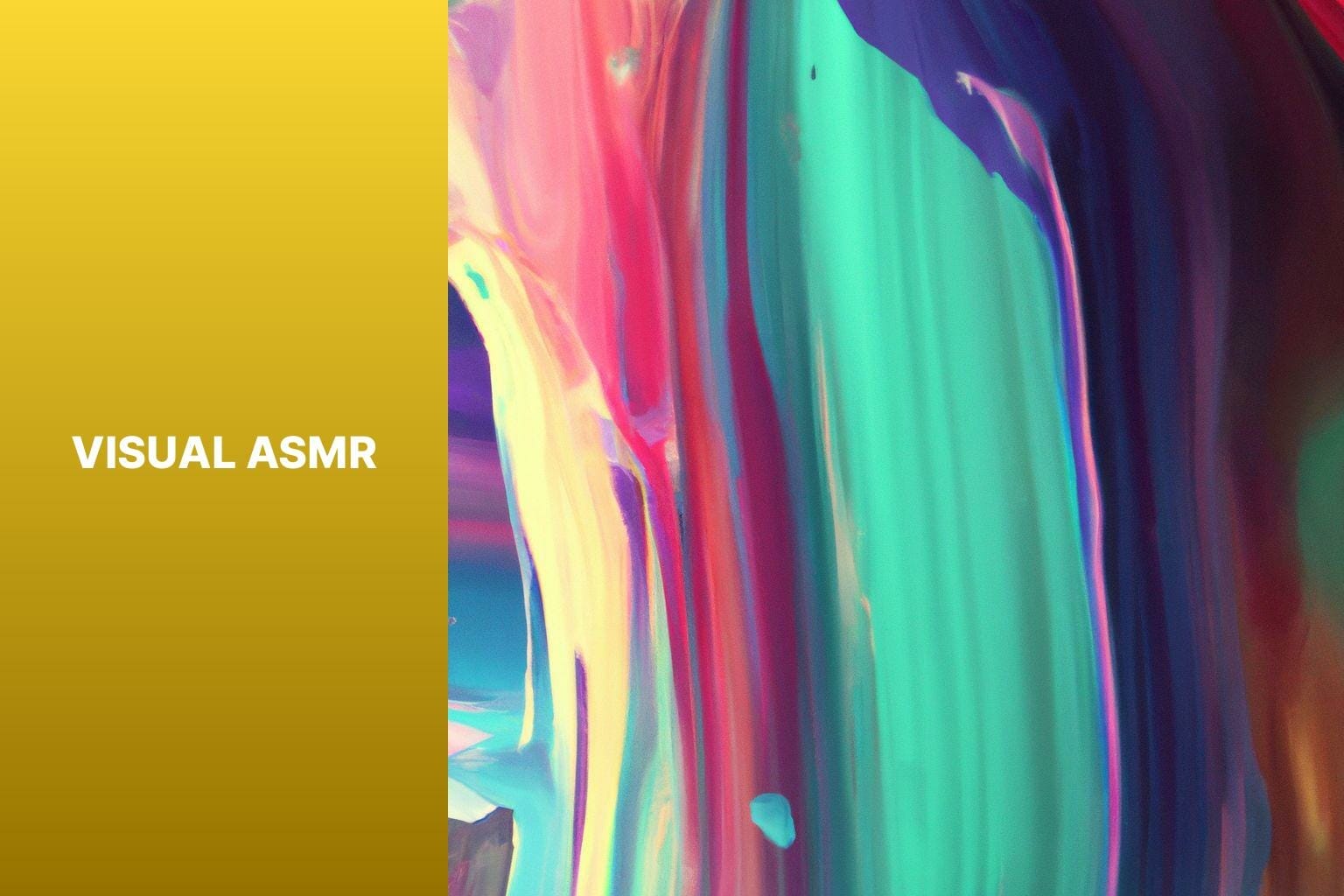 A colorful background with a visual ASMR.